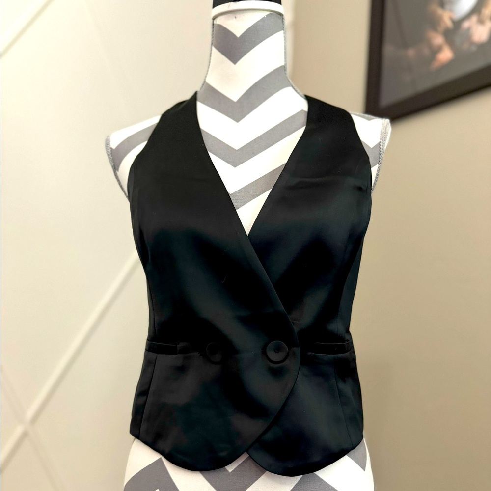 SOLD NWT Jason Wu Black double breasted vest